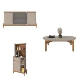 Conjunto Buffet e Cantinho do Café Bari com Mesinha Oblonga - 2