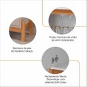 Ver mais imagens de Conjunto Buffet e Cantinho do Café Bari com Mesinha Oblonga