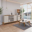 Ver imagem 1 de Conjunto Buffet e Cantinho do Café Bari com Mesinha Oblonga