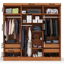 Ver imagem 5 de Guarda Roupa 6 Portas 4 Gavetas Supreme