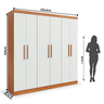 Guarda Roupa 6 Portas 4 Gavetas Supreme - 4
