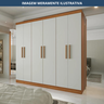 Guarda Roupa 6 Portas 4 Gavetas Supreme - 10