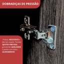 Ver mais imagens de Guarda Roupa 4 Portas 2 Gavetas Supreme Marrom/Capuccino