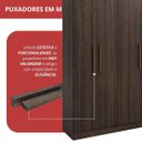 Ver imagem 7 de Guarda Roupa 4 Portas 2 Gavetas Supreme Marrom/Capuccino