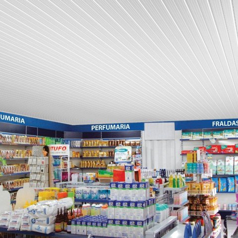 Moldura de PVC 4mm x 38mm x 3m Branco Permatti