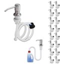Ver imagem 1 de Dispenser Sabao Pia Kit 16 Uni Liquido Detergente Sabonete Mangueira Flexivel Cozinha Banheiro Embut
