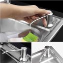 Ver imagem 4 de Dispenser Sabao Pia Kit 16 Uni Liquido Detergente Sabonete Mangueira Flexivel Cozinha Banheiro Embut