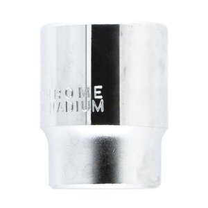 Soquete Estriado 1/2" - Cromo Vanádio - Med. 12mm - Eda