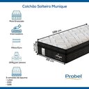 Ver imagem 3 de Colchão Solteiro Mola Ensacada Probel Munique (88x188x30cm)