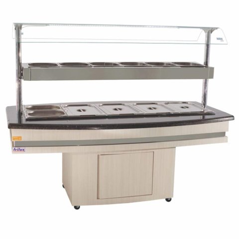 Buffet Self Service Conjugado 10gns Rf130 Frilux Buffet Quente e Frio 220v