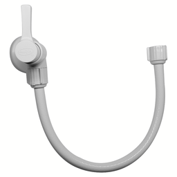 Registro 1/4 de Volta para Caixa Acoplada Comp. 40cm Linha Ándria Cor Branco Durín - 1