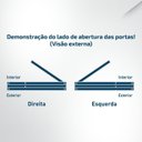 Ver imagem 5 de Kit Porta Pivotante Maciça de Eucalipto 214x109x14cm PM76 Lira Cruzeiro Portas
