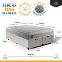 Ver imagem 3 de Cama Box Baú com Colchão de Espuma D45 Pillow Top Strong Queen 158 Cm