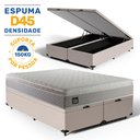 Ver imagem 2 de Cama Box Baú com Colchão de Espuma D45 Pillow Top Strong Queen 158 Cm