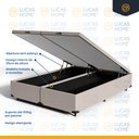 Ver imagem 4 de Cama Box Baú com Colchão de Espuma D45 Pillow Top Strong Queen 158 Cm