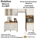 Ver imagem 3 de Cozinha Modulada 4 Peças 17009 Freijo Off White Cristal Nicioli