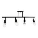Ver imagem 1 de Spot Trilho Quádruplo 4 Sobrepor Direcionável E27 Sala Preto