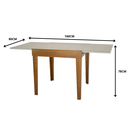 Ver imagem 7 de Mesa Extensivel Oasis 80cm x 160cm Off White