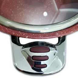 Jogo Conjunto Panelas Aço Inox Genebra Antiaderente Vermelho  23 Peças - 2