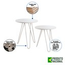 Ver imagem 2 de Mesa de Lateral Duo Lisboa Ferro Branco Tampo Branco