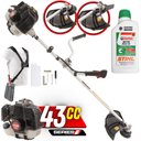 Ver imagem 2 de Roçadeira Kawashima Kw43-le 43cc 1,7hp com Faca 3 Pontas e Cabeçote + Óleo Stihl 2t