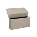 Ver imagem 3 de Cabeceira Baú de Cama Box Madeira Estofada Solteiro Madri:bege