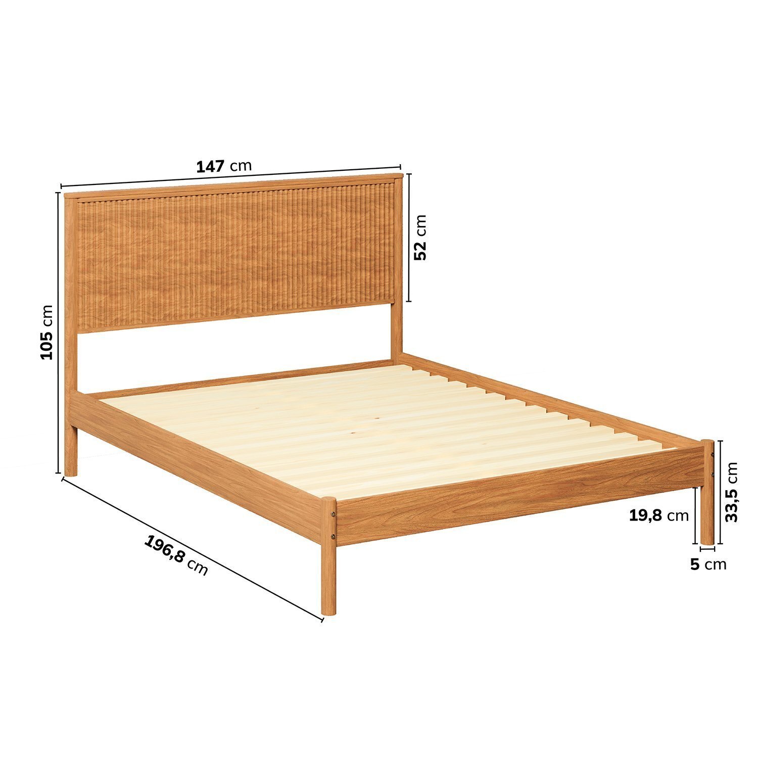 Cama Casal Oiti Cabecasa Madeiramadeira - 2