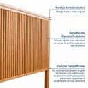 Ver imagem 4 de Cabeceira para Cama Casal Oiti CabeCasa MadeiraOriginals Marrom