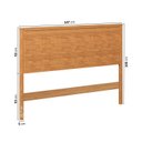Ver imagem 2 de Cabeceira para Cama Casal Oiti CabeCasa MadeiraOriginals Marrom