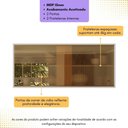 Ver imagem 4 de Armário de Cozinha Aéreo 105cm 2 Portas de Correr em Vidro Xangai Multimóveis Mp2247 Branco