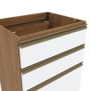 Ver imagem 6 de Balcão 3 Gavetas Kappesberg Celeste 100% Mdf Nogueira/branco 60cm