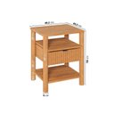 Ver imagem 3 de Mesa de Cabeceira 1 Gaveta Oiti CabeCasa MadeiraOriginals Marrom