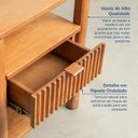 Ver imagem 5 de Mesa de Cabeceira 1 Gaveta Oiti CabeCasa MadeiraOriginals Marrom