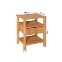 Ver imagem 3 de Mesa de Cabeceira 1 Gaveta Oiti CabeCasa MadeiraOriginals Marrom