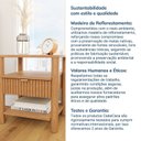 Ver imagem 7 de Mesa de Cabeceira 1 Gaveta Oiti CabeCasa MadeiraOriginals Marrom