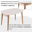 Ver mais imagens de Conjunto Sala de Jantar Mesa Ceci com Vidro com 4 Cadeiras Eames Espresso Móveis Bege/Marrom/Branco