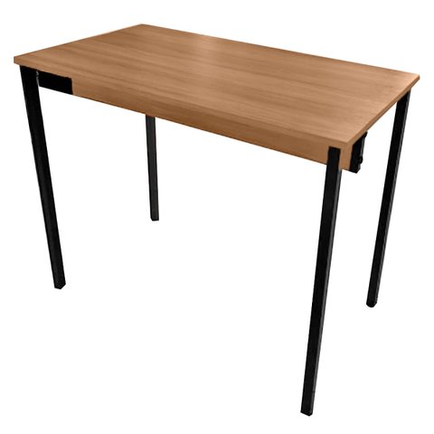 Mesa Escrivaninha Office Escritório Industrial 90x50 Nogal/Preto REALME Mesa para Escritório Estilo 