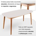 Ver mais imagens de Conjunto Sala de Jantar Mesa Ceci com Vidro com 6 Cadeiras Eames Espresso Móveis Bege/Marrom/Branco