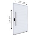 Ver imagem 2 de Porta de Alumínio Pivotante com Puxador de 1m Fechadura Digital 225cm X 130cm Lucasa Eccellente