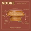 Ver imagem 3 de Carrinho Bar Adega Montreal Estilo Industrial Metal