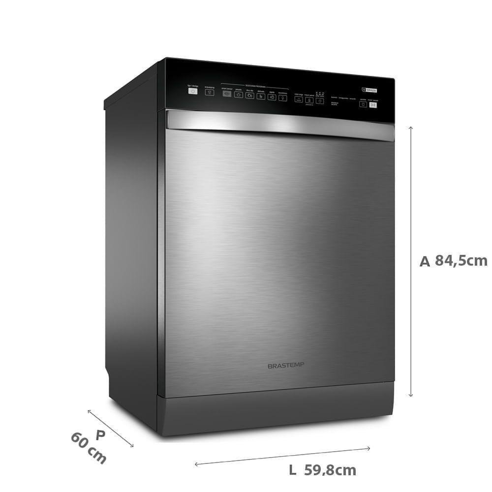 Lava Louças 14 Serviços Brastemp Inox com Ciclo Pesado 127v Blf14ar  - 6