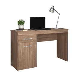 Escrivaninha com 1 Porta 1 Gaveta Vitória Nogal Nogal - 5