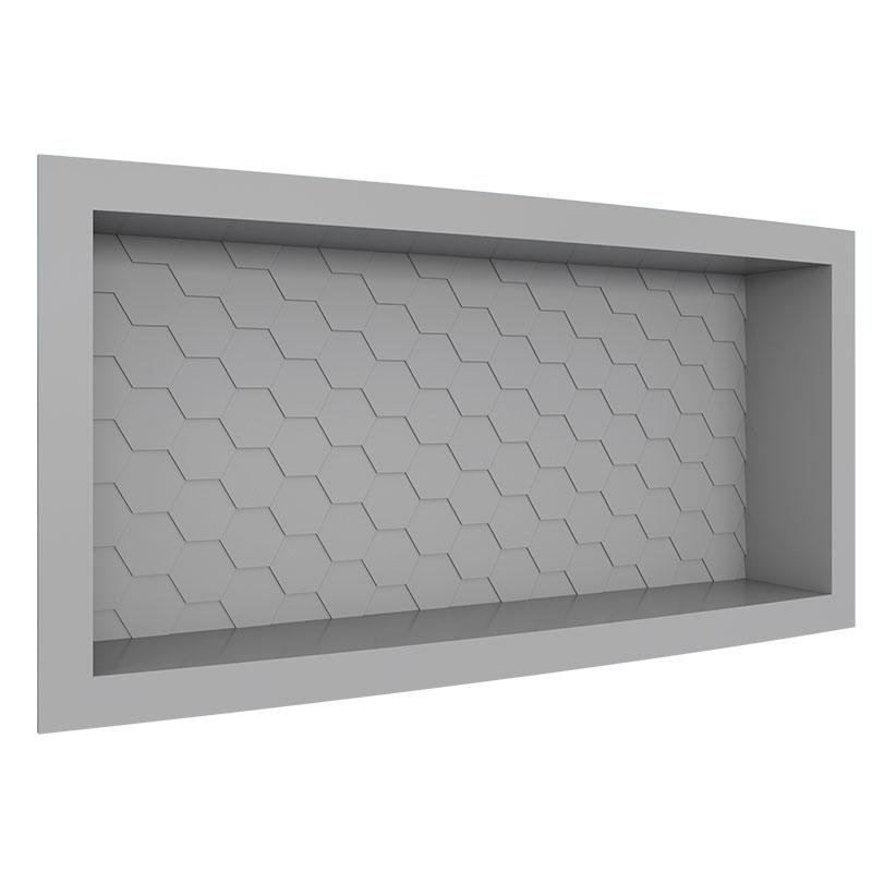 Nicho Para Banheiro 60x27x9.5 Termoplástico Cozimax Cinza