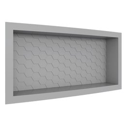 Nicho Para Banheiro 60x27x9.5 Termoplástico Cozimax Cinza - 1