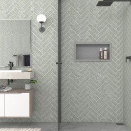 Nicho Para Banheiro 60x27x9.5 Termoplástico Cozimax Cinza - 5