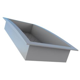 Nicho Para Banheiro 60x27x9.5 Termoplástico Cozimax Cinza - 3
