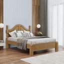 Ver imagem 7 de Cama Casal Clássica 140cm 100% Madeira Maciça Linha Ouro Marrom/Freijó
