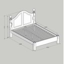 Ver imagem 6 de Cama Casal Clássica 140cm 100% Madeira Maciça Linha Ouro