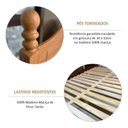 Ver imagem 5 de Cama Casal Clássica 140cm 100% Madeira Maciça Linha Ouro