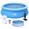 Piscina Inflável Joy Set 2490l Circular 240cm com Filtro Capa Bomba Vg Plus 110v - 1